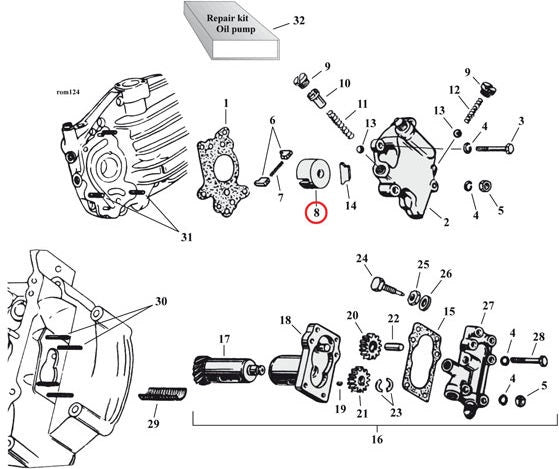 HOLDER, FEED PUMP VANE