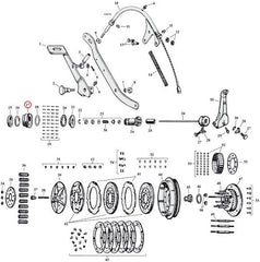 Bearing race, clutch gear