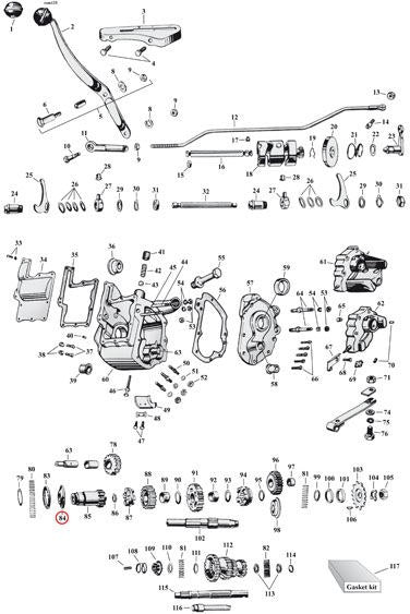 Race, thrust bearing main drive gear