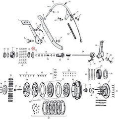 Race, thrust bearing main drive gear