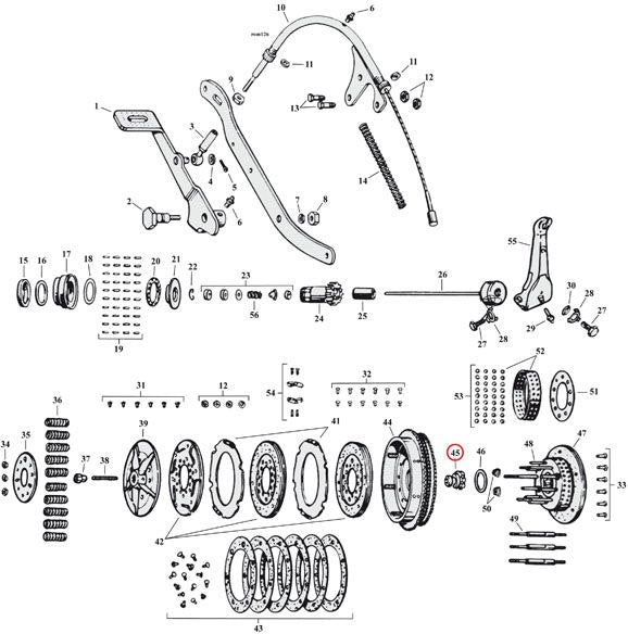 NUT, CLUTCH GEAR