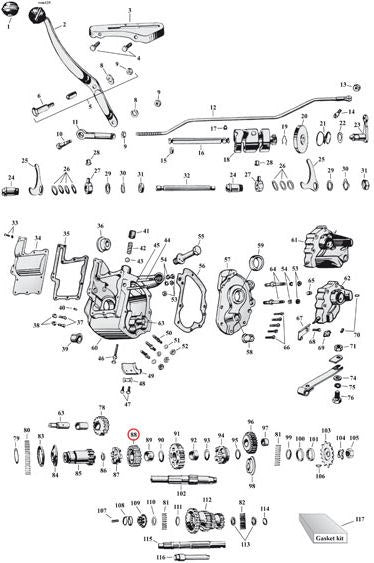2nd gear transmission. 18T
