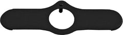 Lockplate, inline Springer fork stem nut. Black