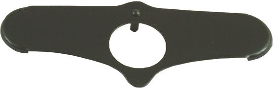 Lockplate, negative offset Springer fork stem nut. Black