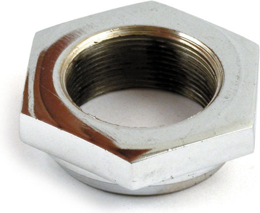 Springer fork stem nut. Chrome