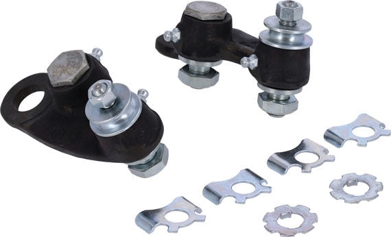 Replacement rocker set for STD to +12" Springer forks. Black