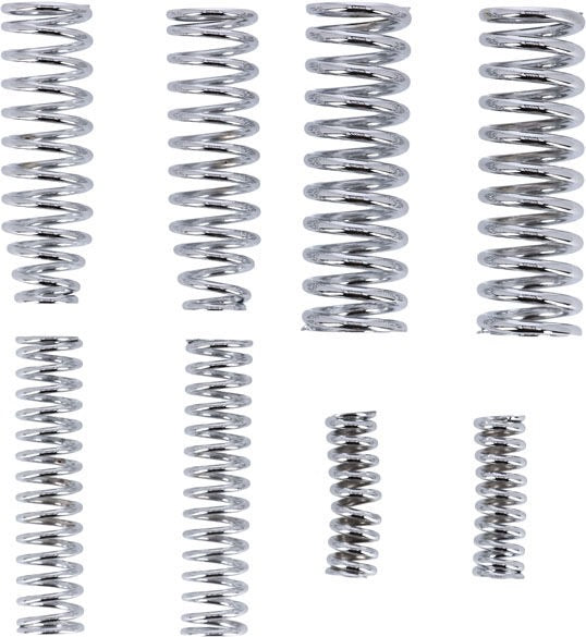 Heavy Duty 8-spring set for early Springer forks. Chrome