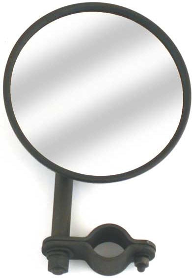 Reproduction sidevalve mirror. Black, long stem
