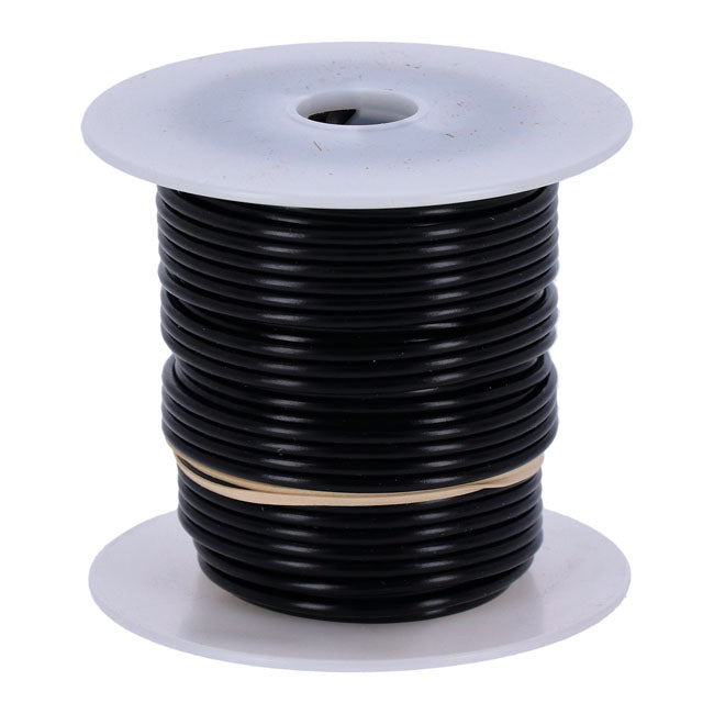 Wire on spool, 14 gauge. 100 ft. Black