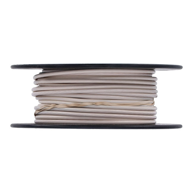 Wire on spool, 10 gauge. 100 ft. White