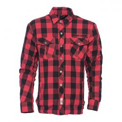 WCC Dominator Riding Flannel Shirt Red/Black CE Appr.