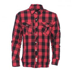 WCC Dominator Riding Flannel Shirt Red/Black CE Appr.