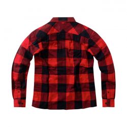WCC Rigid Flannel Shirt Burgundy/Grey