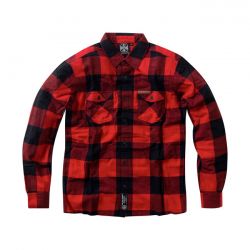 WCC Rigid Flannel Shirt Burgundy/Grey