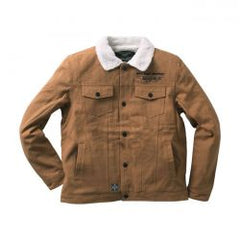 WCC Sherpa Lined Canvas Jacket Black