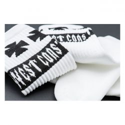 WCC Tube Logo Socks Cool White
