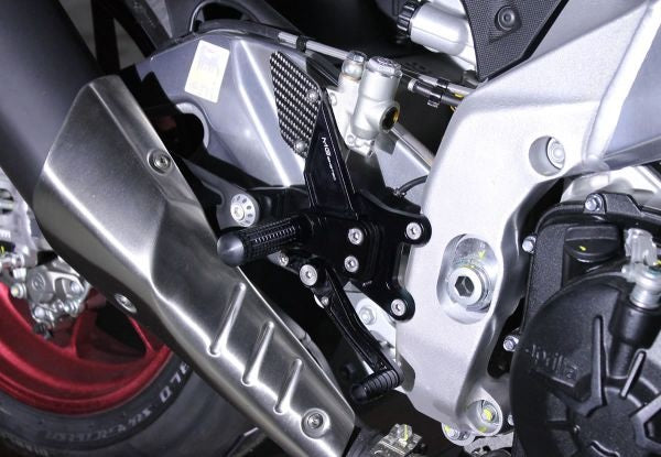 Mg-biketec Sport Rearset Aprilia RSV4 1000 Black 2009 | 2500-067014