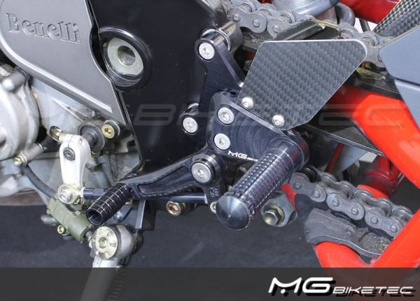 Mg-biketec Sport Rearset Benelli Café Racer 899 Black 2009 | 2500-076007