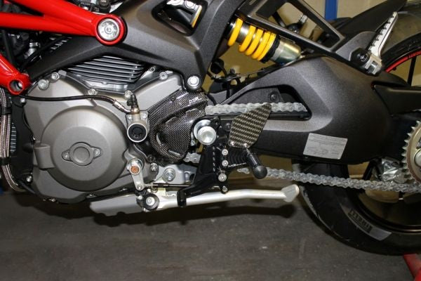 Mg-biketec Sport Rearset Ducati Monster 696 Black 2008 | 2500-155008