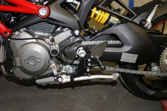 Mg-biketec Sport Rearset Ducati Monster 696 Black 2008 | 2500-155008