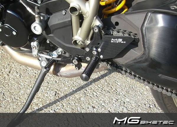 Mg-biketec Sport Rearset Ducati Streetfighter 848 Black 2012 | 2500-156509