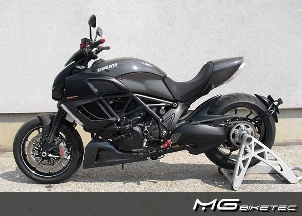 Mg-biketec Sport Rearset Ducati Diavel Black 2011 | 2500-158511