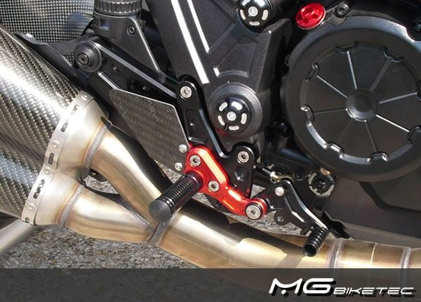 Mg-biketec Sport Rearset Ducati Diavel Black 2011 | 2500-158511