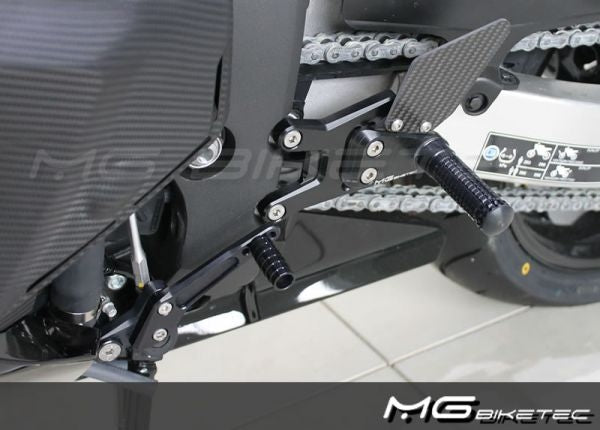 Mg-biketec Sport Rearset Honda CBR 600 RR Black 2007-2008 | 2500-254007