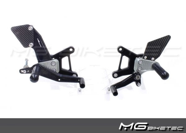 Mg-biketec Sport Rearset Kawasaki ZX-6R Black 2007-2009 | 2500-364007