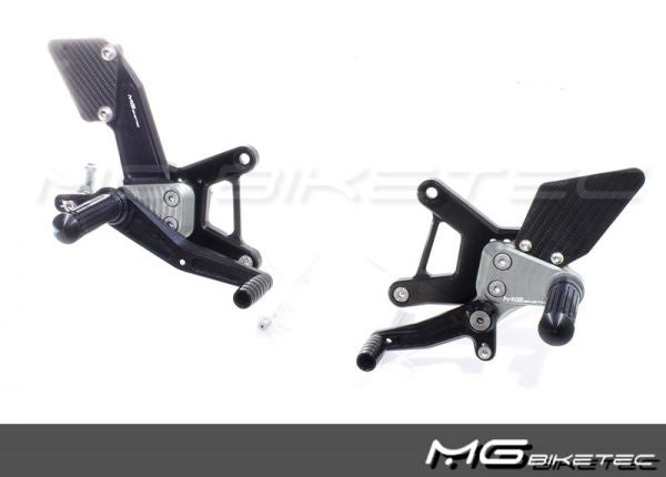 Mg-biketec Sport Rearset Kawasaki ZX-6R Black 2007-2009 | 2500-364007
