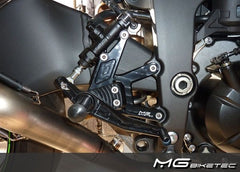 Mg-biketec Sport Rearset Kawasaki ZX-6R Black 2009 | 2500-364009