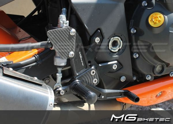 Mg-biketec Sport Rearset Kawasaki Z 750 Black 2007 | 2500-365007