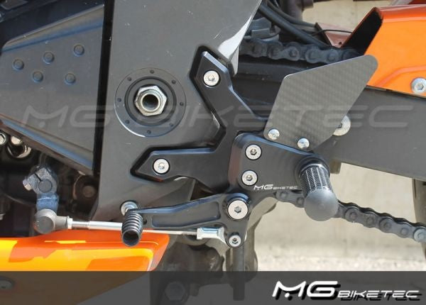 Mg-biketec Sport Rearset Kawasaki Z 750 Black 2007 | 2500-365007