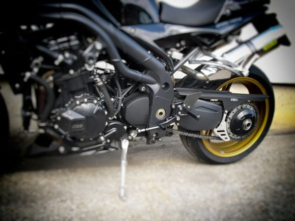 Mg-biketec Sport Rearset Triumph Speed Triple 1050 Black 2005 | 2500-917505