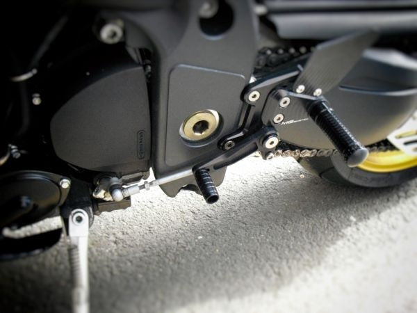 Mg-biketec Sport Rearset Triumph Speed Triple 1050 Black 2005 | 2500-917505