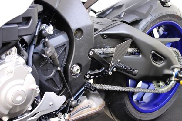 Mg-biketec Sport Rearset Yamaha YZF-R25 Black 2015 | 2500-992516