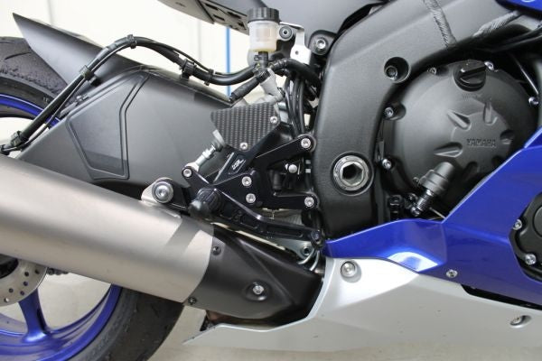 Mg-biketec Sport Rearset Yamaha YZF-R6 Black 2017 | 2500-994017