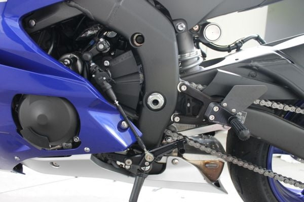 Mg-biketec Sport Rearset Yamaha YZF-R6 Black 2017 | 2500-994017