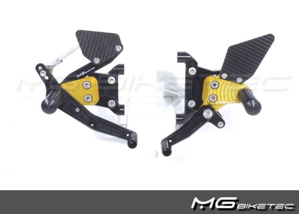 Mg-biketec Sport Rearset Honda CBR 600 RR Gold 2007-2008 | 2510-254007