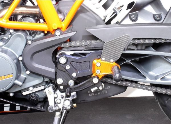 Mg-biketec Sport Rearset KTM 125 Duke Orange 2011-2016 | 2570-651511