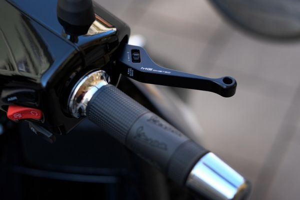 Mg-biketec Brake Lever Set - Short Vespa PX 125 2T (Heng Tong Bremspumpe) Black 1984 | 4003-7500LR