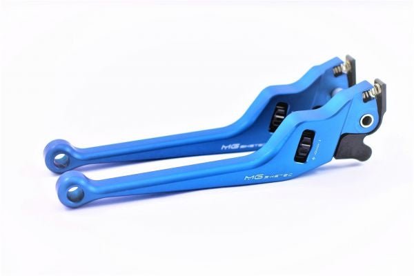 Mg-biketec Brake Lever Set - Long Vespa PX 125 2T (Heng Tong Bremspumpe) Blue 1984 | 4021-7500LR