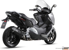 Mivv SPORT SPEED EDGE SLIP-ON Muffler BLACK STAINLESS STEEL for BMW C 600 SPORT 2012 - 2015 EC approved  | B.013.LRB