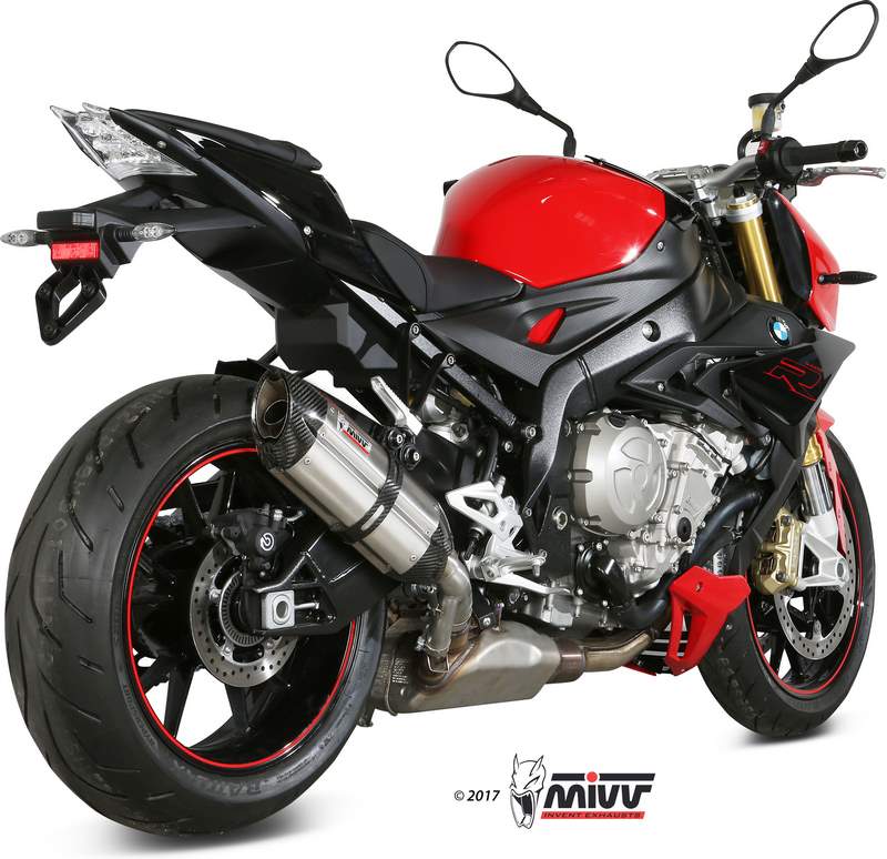 Mivv SPORT SUONO SLIP-ON Muffler STAINLESS STEEL for BMW S 1000 R 2017 ECE approved (Euro4)  | B.030.L7