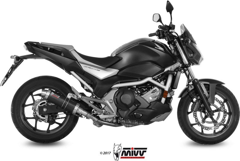 Mivv SPORT GP SLIP-ON Muffler CARBON for HONDA INTEGRA 750 2016 EC approved (Euro4)  | H.065.L2S