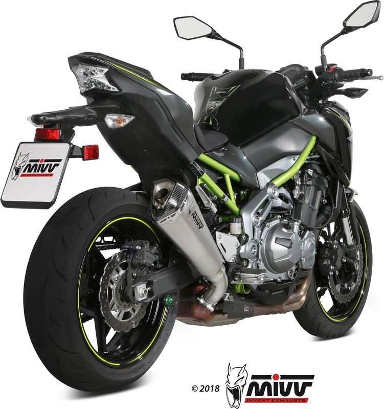 Mivv SPORT DELTA RACE SLIP-ON Muffler STAINLESS STEEL for KAWASAKI Z900 2017 ECE approved (Euro4)  | K.045.LDRX