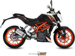 Mivv SPORT SUONO Imp. compl./Full sys. 1x1 STAINLESS STEEL for KTM 390 DUKE 2013 - 2016 EC approved Catalyzer is included | KT.012.L7