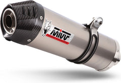 Mivv SPORT OVAL 2 SLIP-ON Muffler TITANIUM WITH CARBON CAP for YAMAHA XT 660 Z 2008 - 2016 EC approved Catalyzer is included | Y.059.L4C