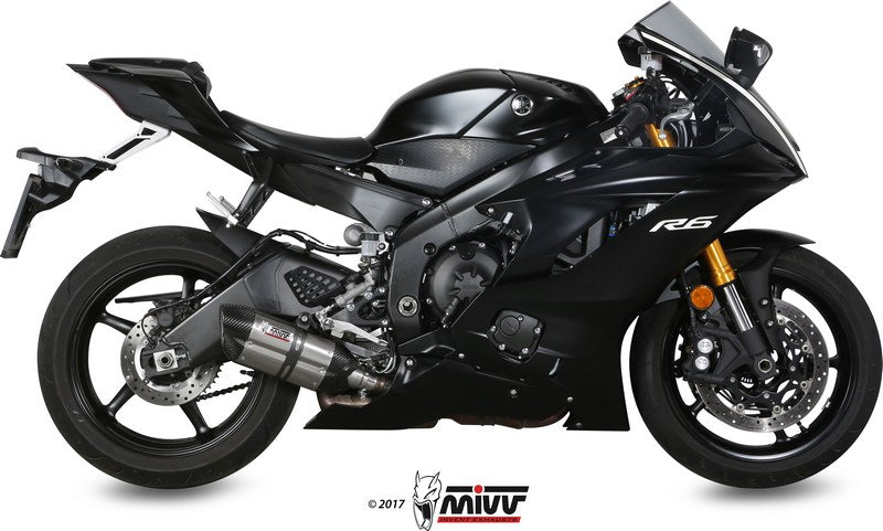 Mivv SPORT SUONO SLIP-ON Muffler STAINLESS STEEL for YAMAHA YZF 600 R6 2017 ECE approved (Euro4)  | Y.063.L7