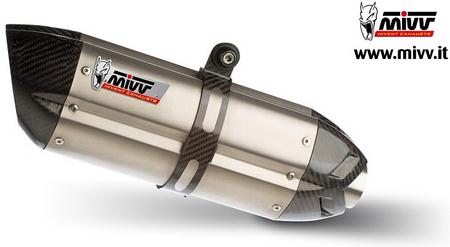 Mivv SPORT SUONO SLIP-ON Muffler STAINLESS STEEL for TRIUMPH TIGER 1050 2007 - 2013 EC approved Catalyzer is included | T.007.L7